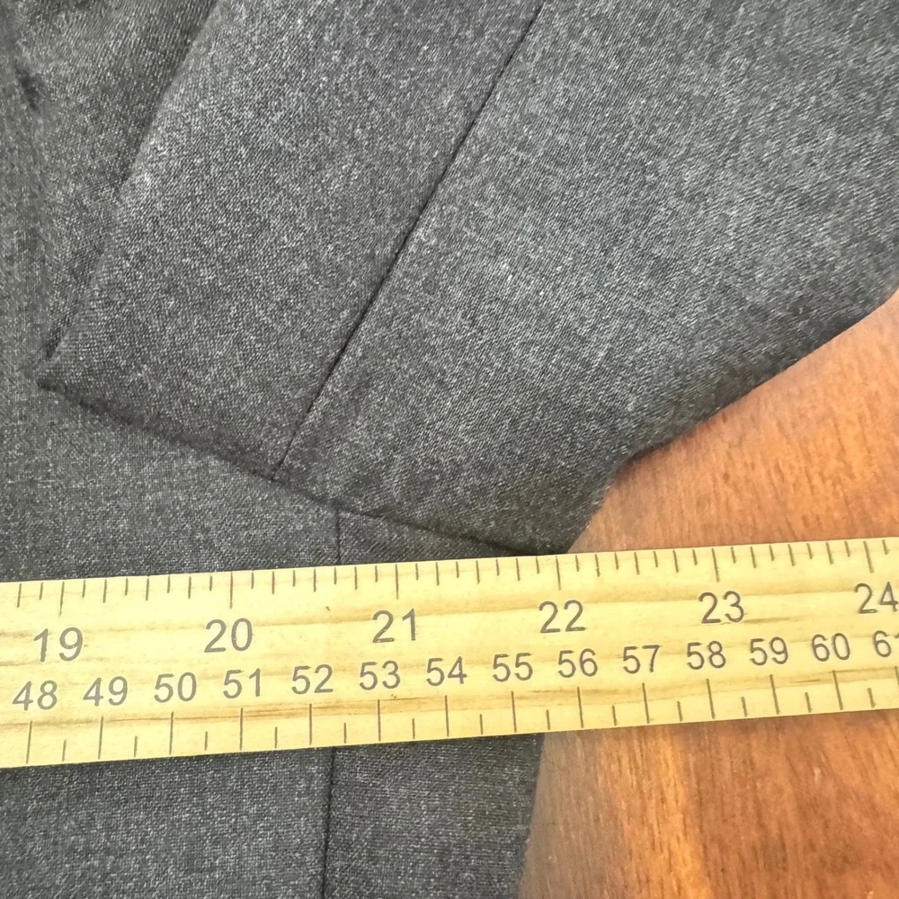 VTG JCrew Ludlow Jacket Italian Wool Charcoal Gray 44L Herringbone Blazer Jacket